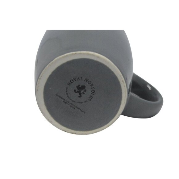 Royal Norfolk Charcoal Gray Coffee Mug - Picture 4 of 4